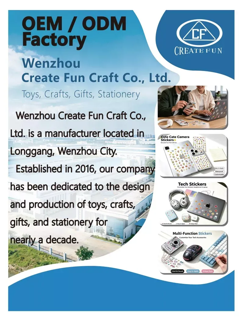 Wenzhou Create Fun Craft Co., Ltd. блеска на Глобалната изложба: Деценија на иновации во прилагодените налепници и DIY играчки